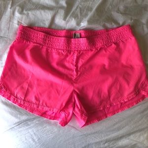 neon pink soffe shorts